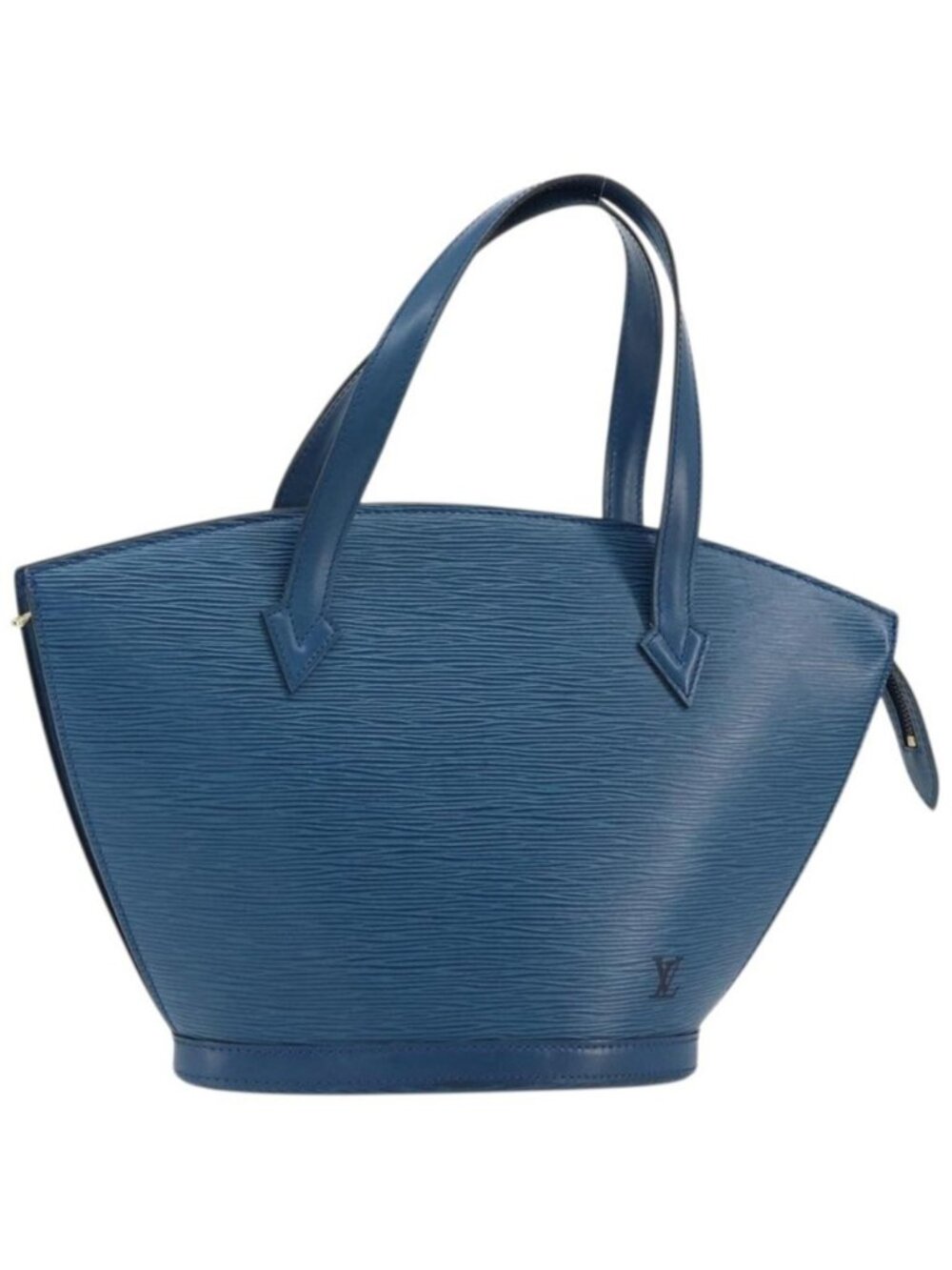 Authentic LOUIS VUITTON Epi Saint Jacques Shopping Shoulder Bag Blue M52275
